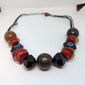 statement necklace natural coral